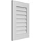 Ekena Millwork Vertical Surface Mount PVC Gable Vent: Non-Functional, w/ 3-1/2"W x 1"P Standard Frame, 18"W x 26"H GVPVE18X2601SN - alternate 2